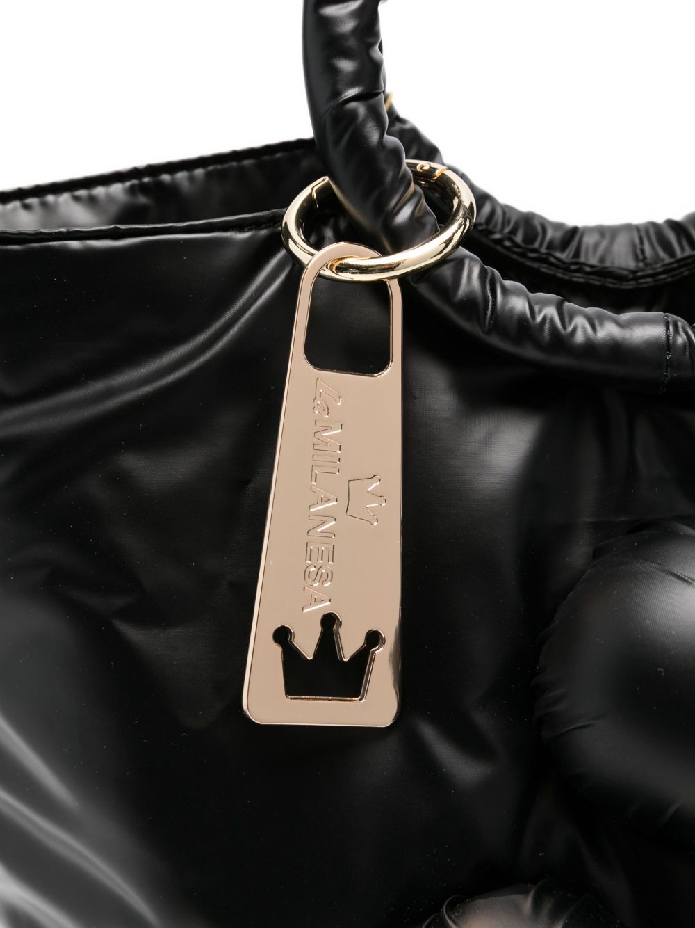 La Milanesa sac cabas matelassé à détail circulaire Klodiana