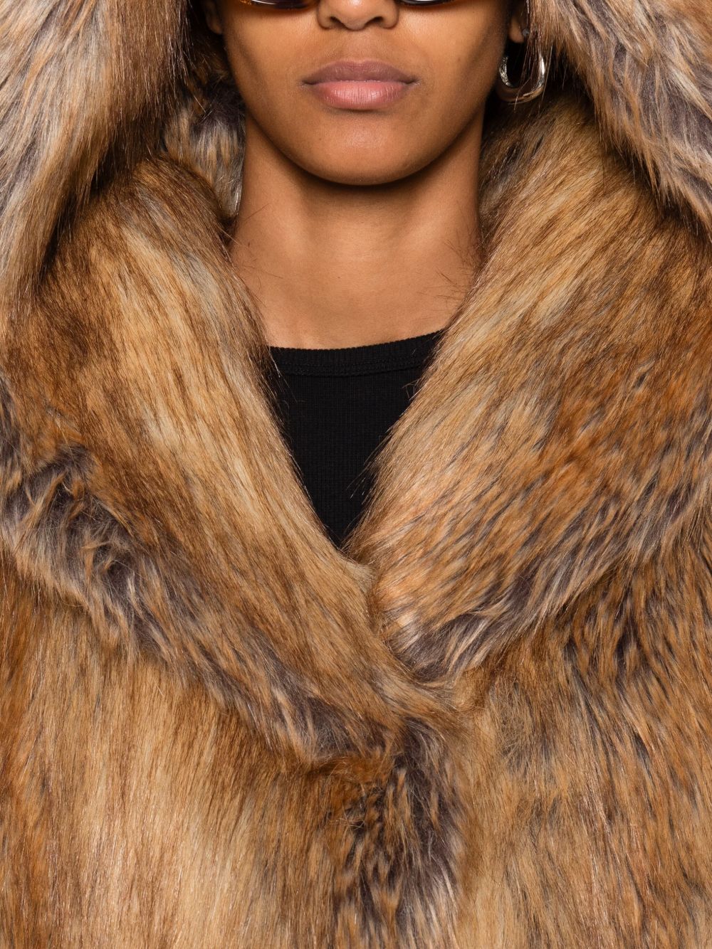 BB COUTURE Jackets cropped ecofur hooded