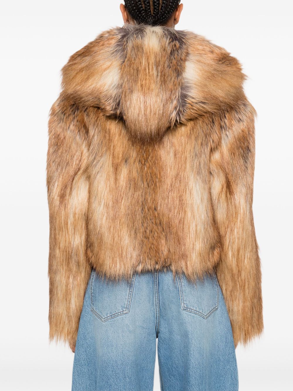 BB COUTURE Jackets cropped ecofur hooded