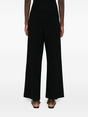 Elisabetta Franchi Trousers in Black Knitted Tricot