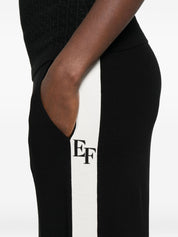 Elisabetta Franchi Trousers in Black Knitted Tricot