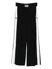 Elisabetta Franchi Trousers in Black Knitted Tricot