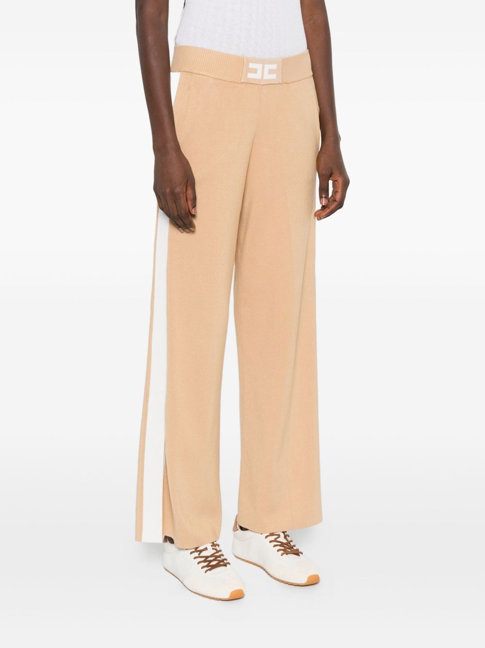 Elisabetta Franchi Trousers with Elasticated Waistband