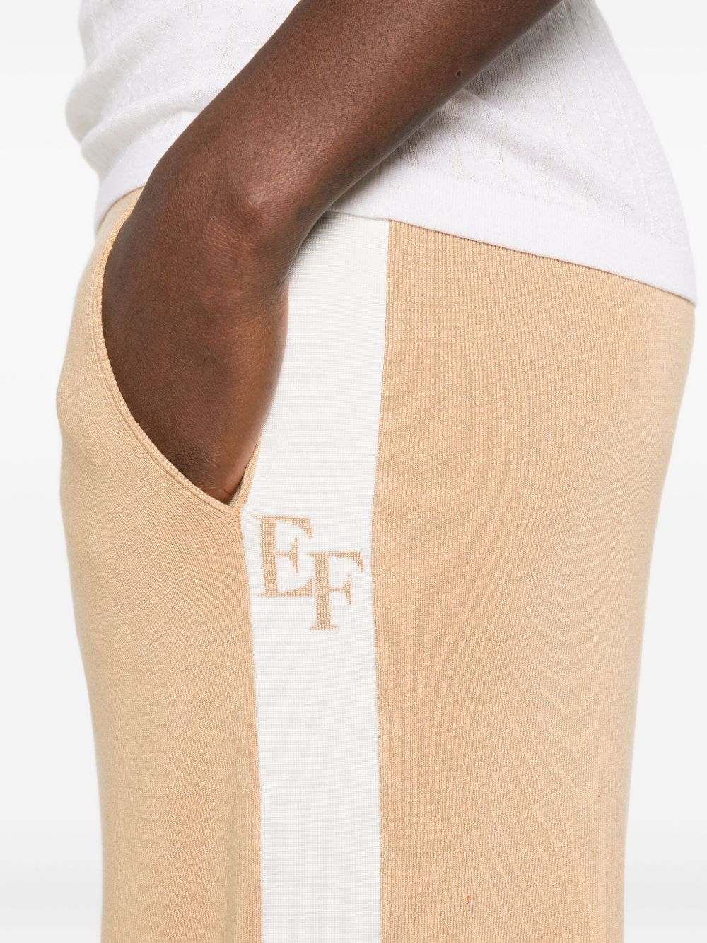 Elisabetta Franchi Trousers with Elasticated Waistband