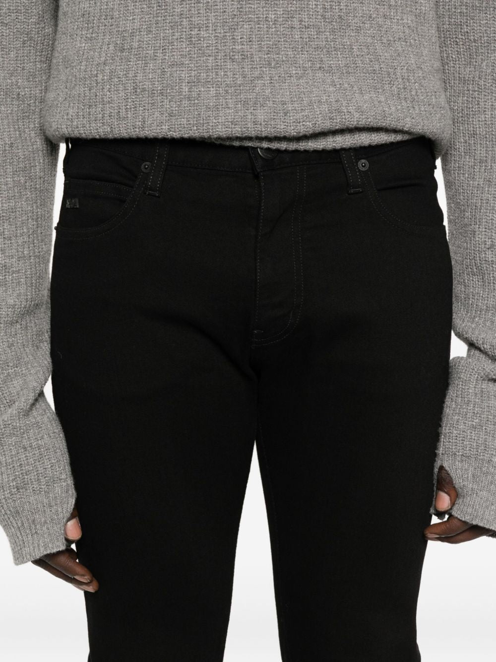 Emporio Armani Jeans Black — Straight‑Leg Men’s Denim
