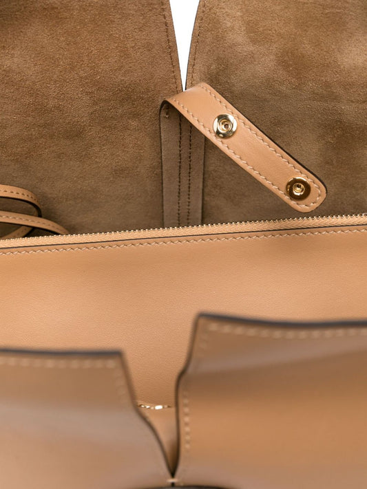Tod'S Camel Leather Shopping Bag