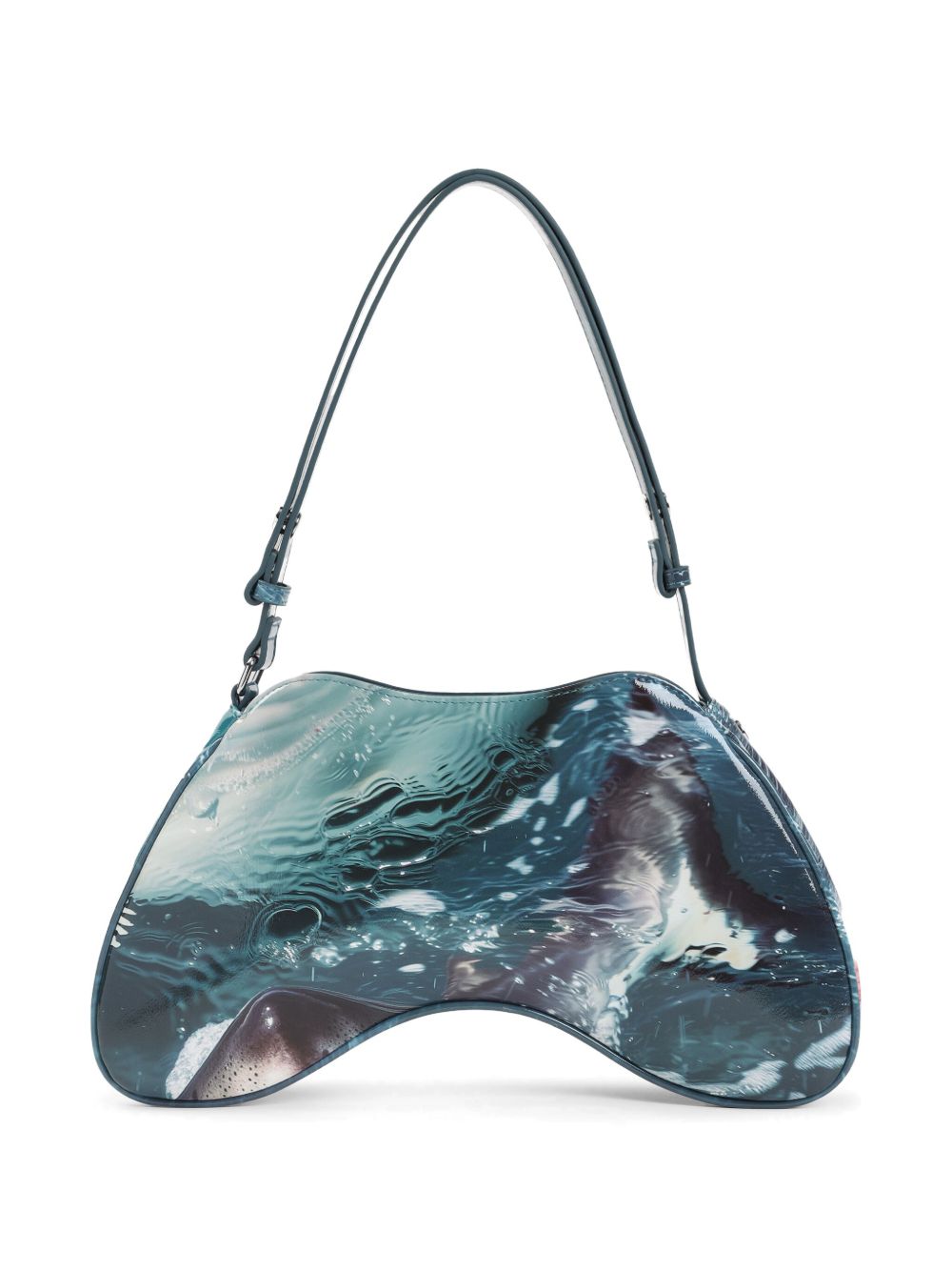 Diesel Bags.. MultiColour shoulder bag with shark-mouth print