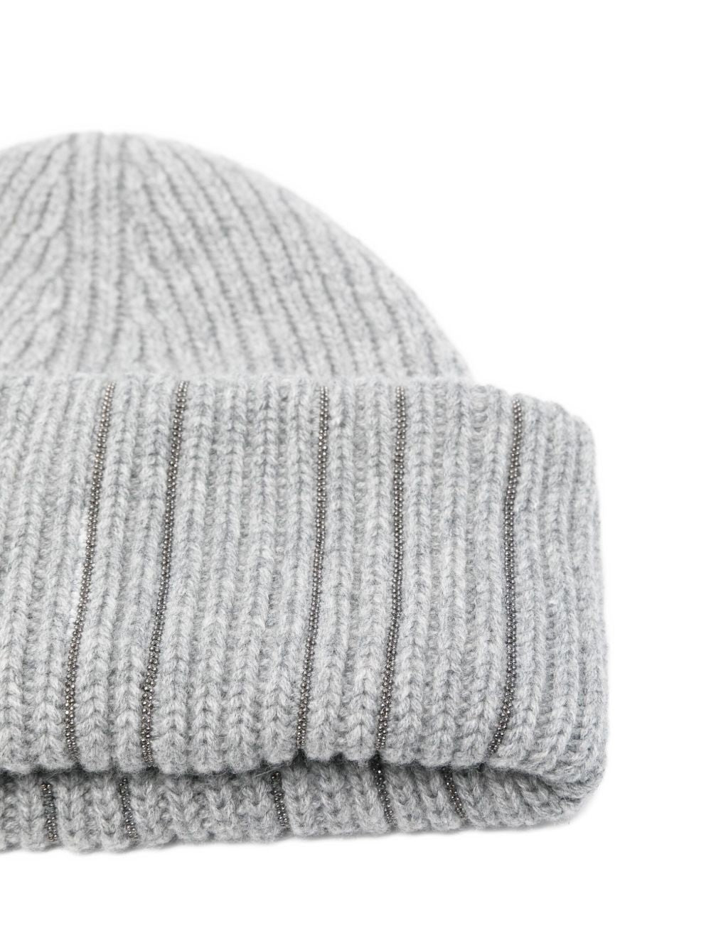 Fabiana Filippi Hats Grey wool beanie