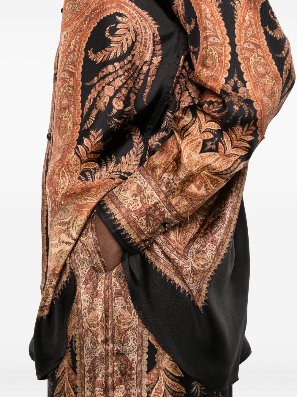 Zimmermann Shirts Black paisley print