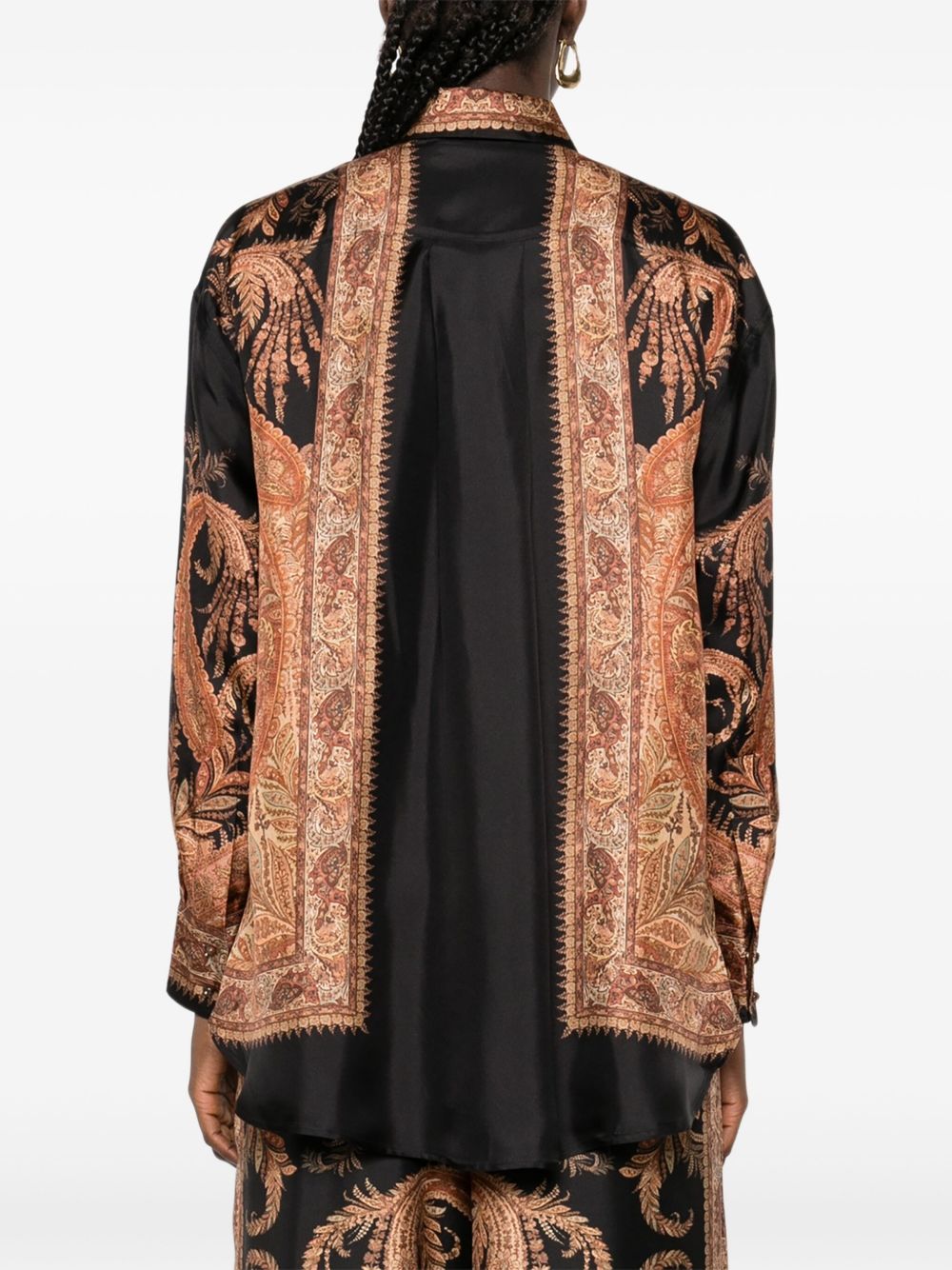 Zimmermann Shirts Black paisley print