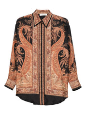 Zimmermann Shirts Black paisley print