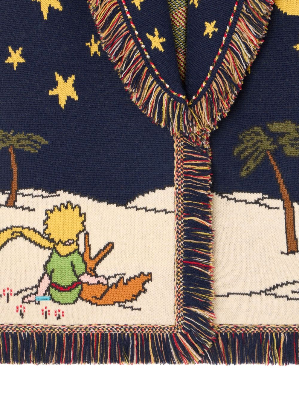 Alanui Sweaters Blue wool cardigan