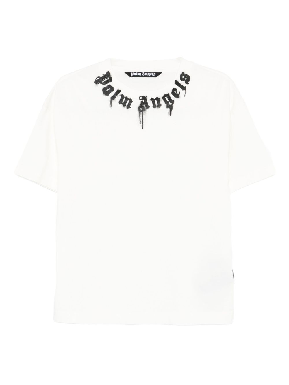 Palm Angels T-shirts and Polos White cotton crewneck