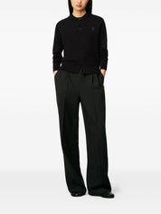 Pulls Ami Paris Cardigan en laine noire
