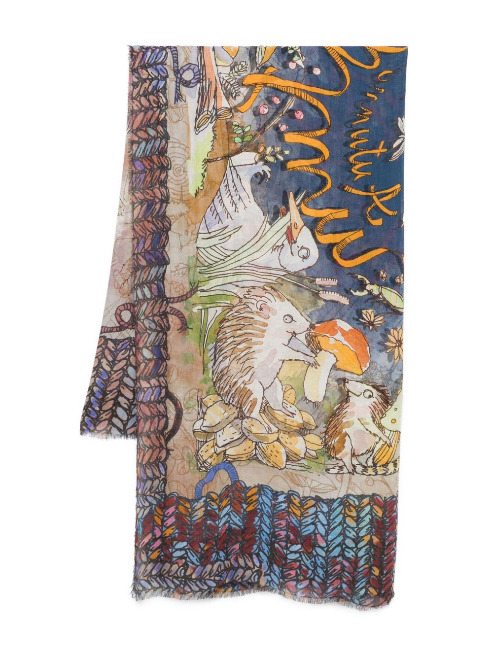 Faliero Sarti Scarfs MultiColour modal cashmere stole