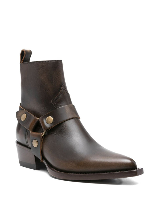 Golden Goose Boots — Silk & Nylon Debbie Leather Boots