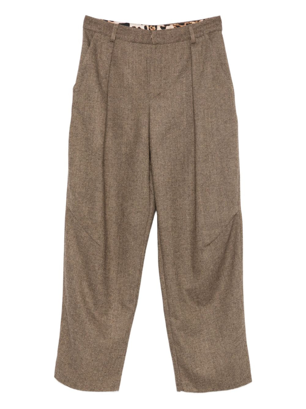 Front Street Green Pleated Trousers — Tailored Ease