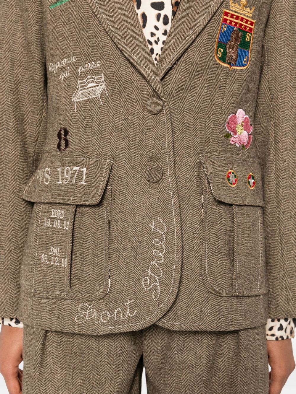 Green Embroidered Jacket — Front Street Luxury Layer