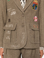 Green Embroidered Jacket — Front Street Luxury Layer