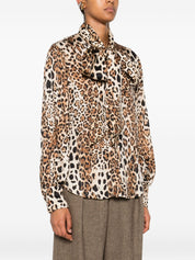 Front Street Shirts Brown leopard print