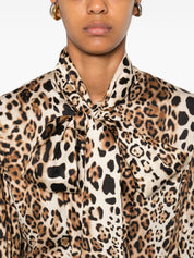 Front Street Shirts Brown leopard print