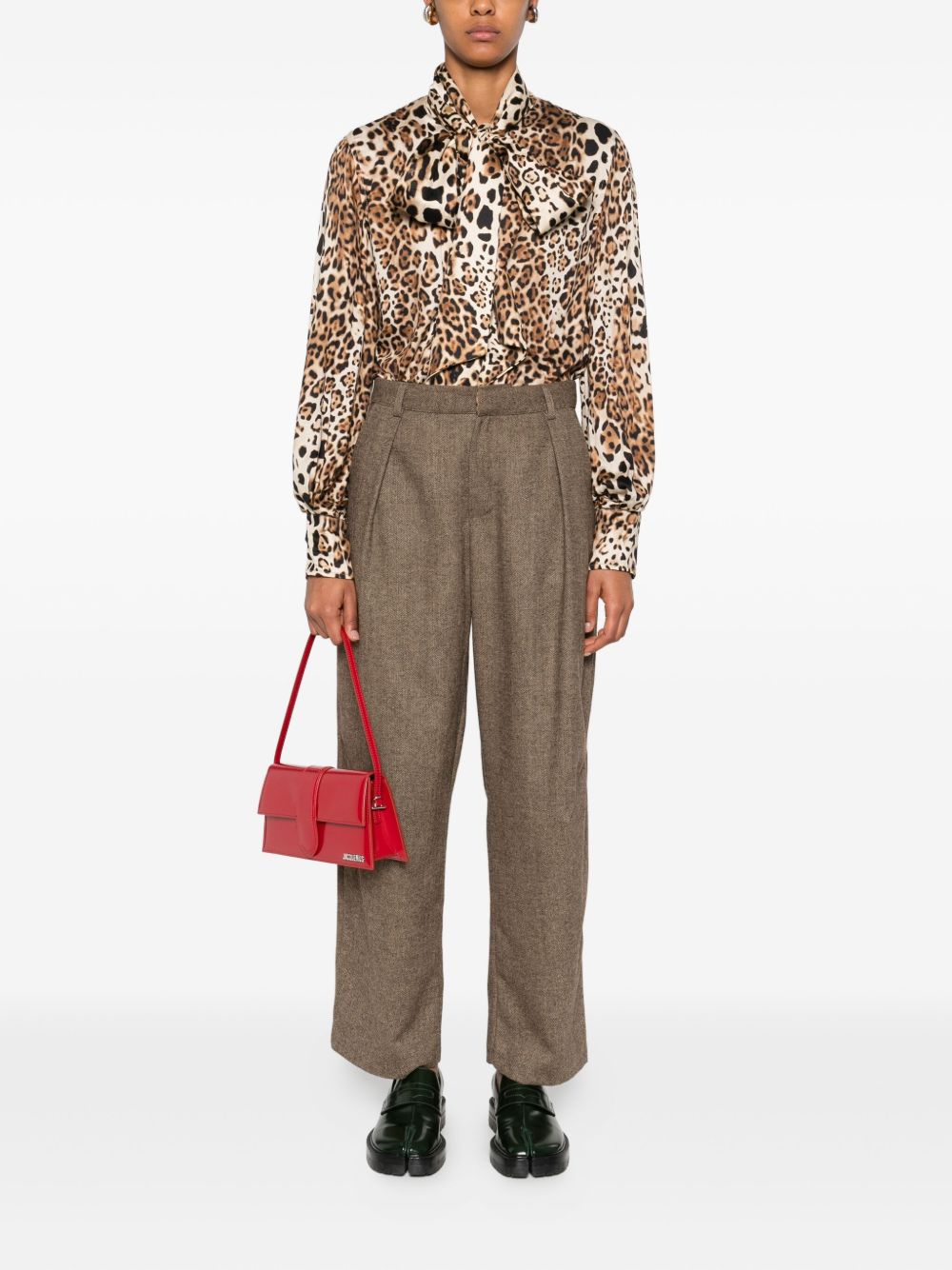 Front Street Shirts Brown leopard print