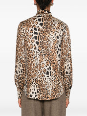 Front Street Shirts Brown leopard print