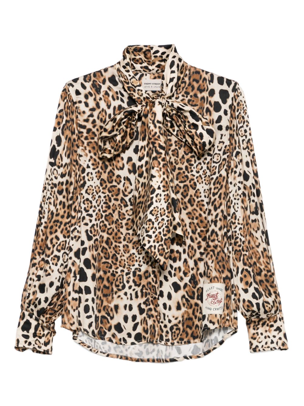 Front Street Shirts Brown leopard print