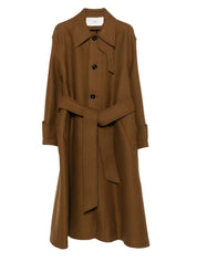Ami Paris Coats Brown wool coat
