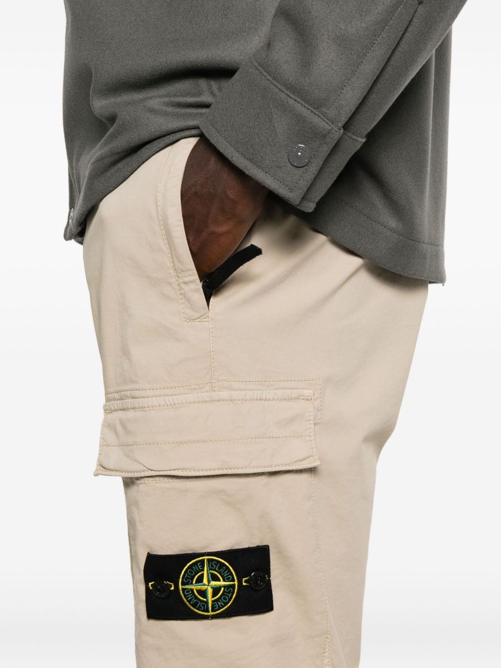 Stone Island Trousers Beige — Elegant Utility for Men