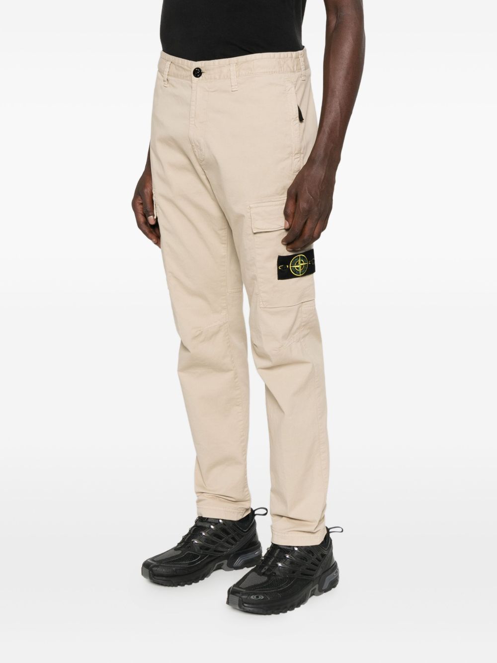 Stone Island Trousers Beige — Elegant Utility for Men