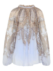 Zimmermann Shirts Lilac with paisley print