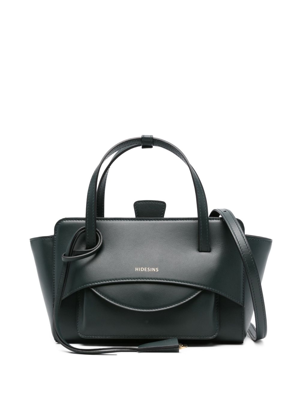 Petit sac fourre-tout à logo imprimé HIDESINS en cuir de veau