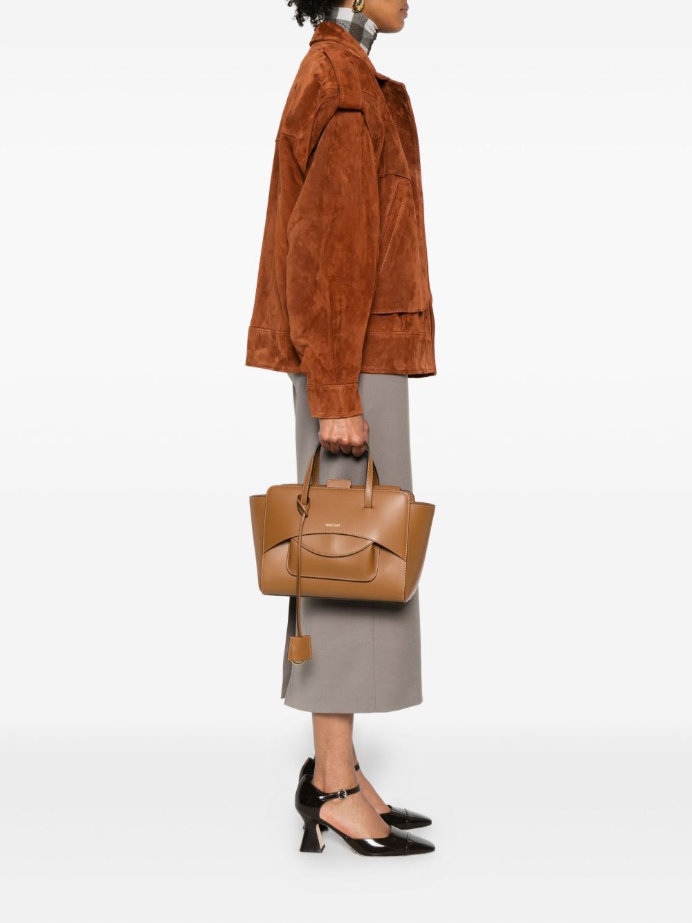 HIDESINS Flap M Caramel calf-leather shoulder bag