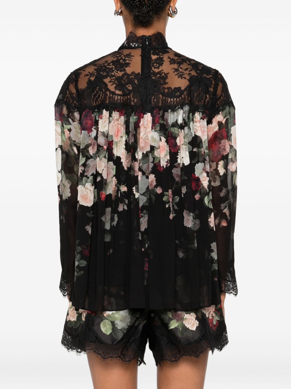 Zimmermann Shirts Black with rose print