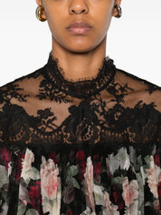 Zimmermann Shirts Black with rose print