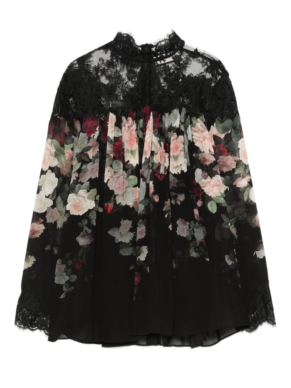 Zimmermann Shirts Black with rose print