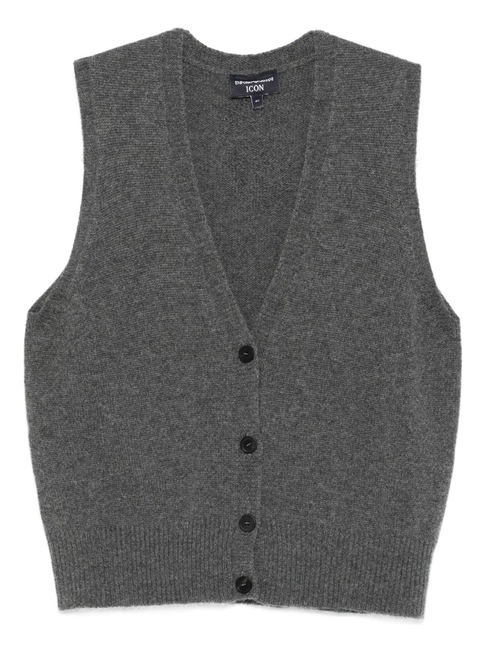 Pulls Emporio Armani Gilet en cachemire gris