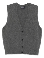 Pulls Emporio Armani Gilet en cachemire gris