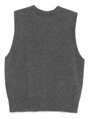 Pulls Emporio Armani Gilet en cachemire gris