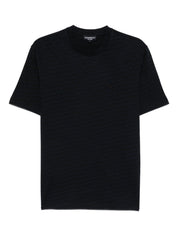 Emporio Armani T-shirts and Polos Black cotton crew neck