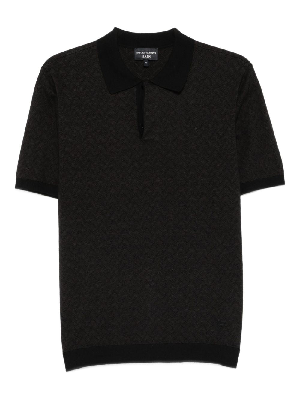 T-shirts et polos Emporio Armani Polo noir à manches courtes