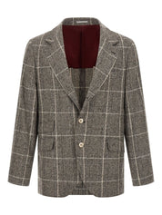 Brunello Cucinelli Jackets Brown wool check