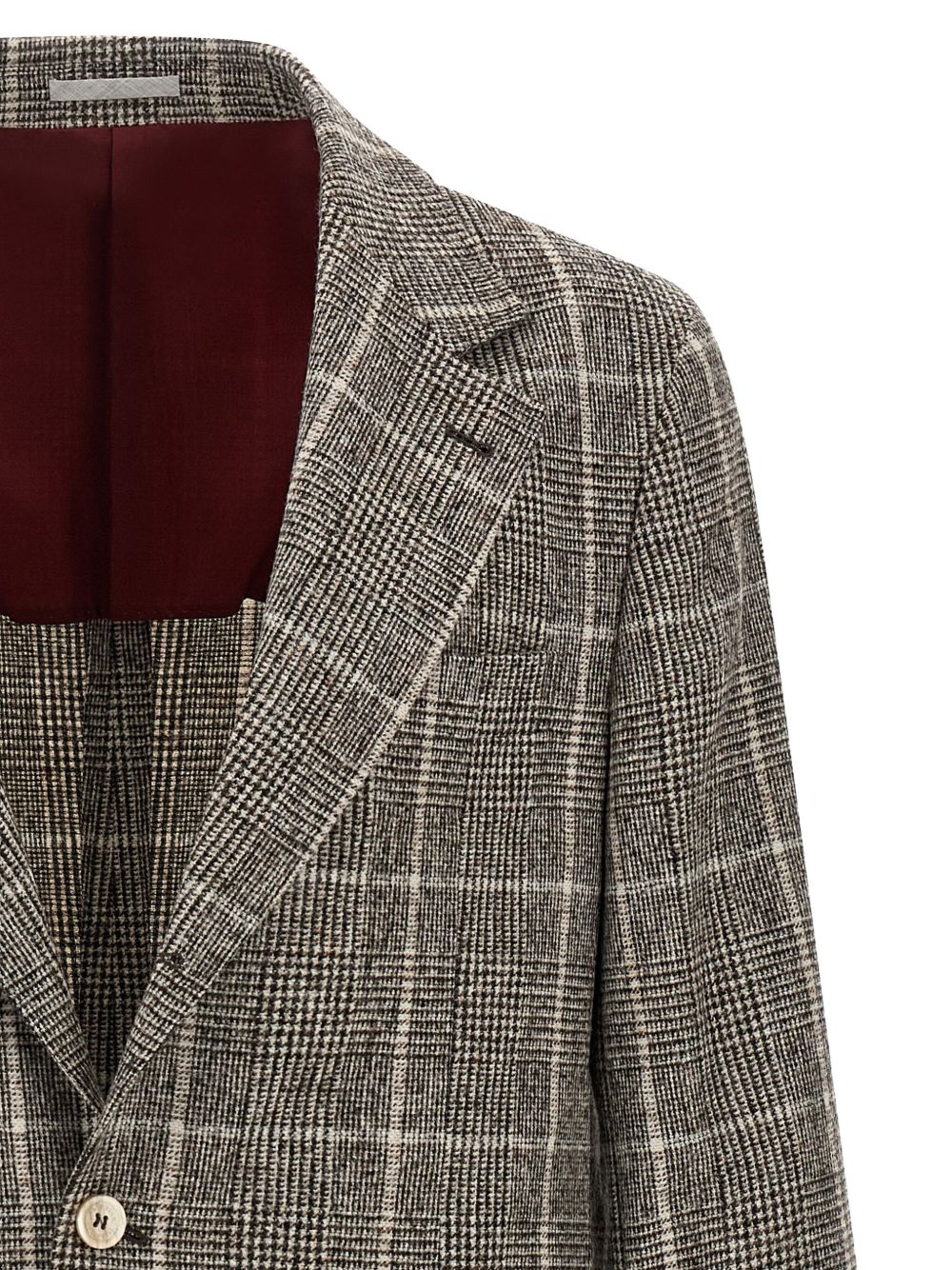 Brunello Cucinelli Jackets Brown wool check