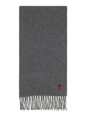 Écharpes Ami Paris Écharpe en laine grise