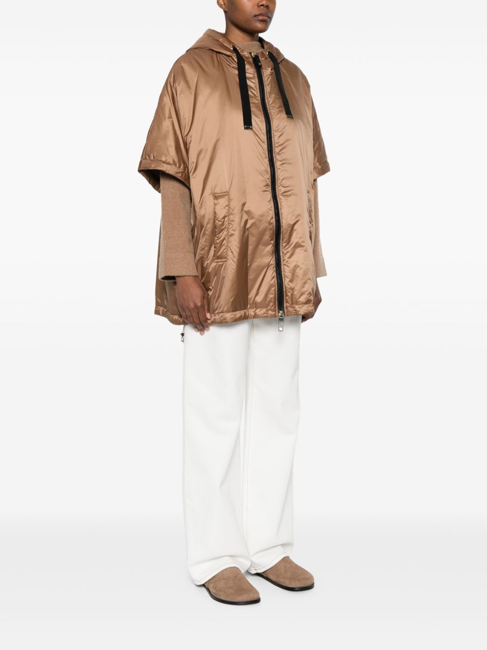 MAX MARA THE CUBE Brown Nylon Jacket