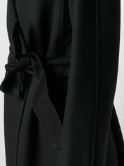 S Max Mara Coats Black — Wool Belted Duster