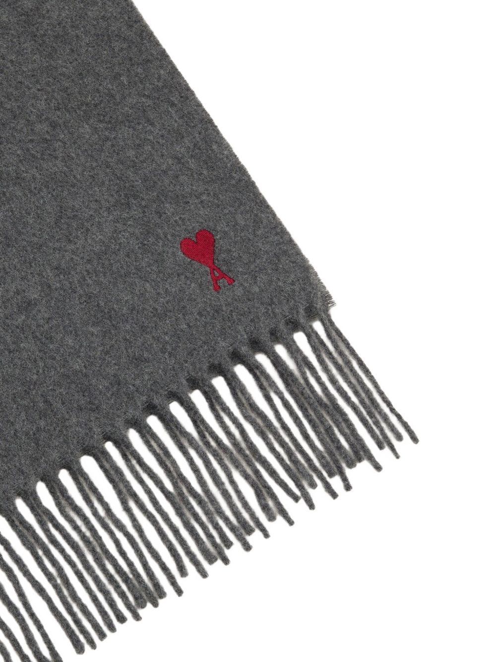 Ami Paris Scarfs Grey wool scarf