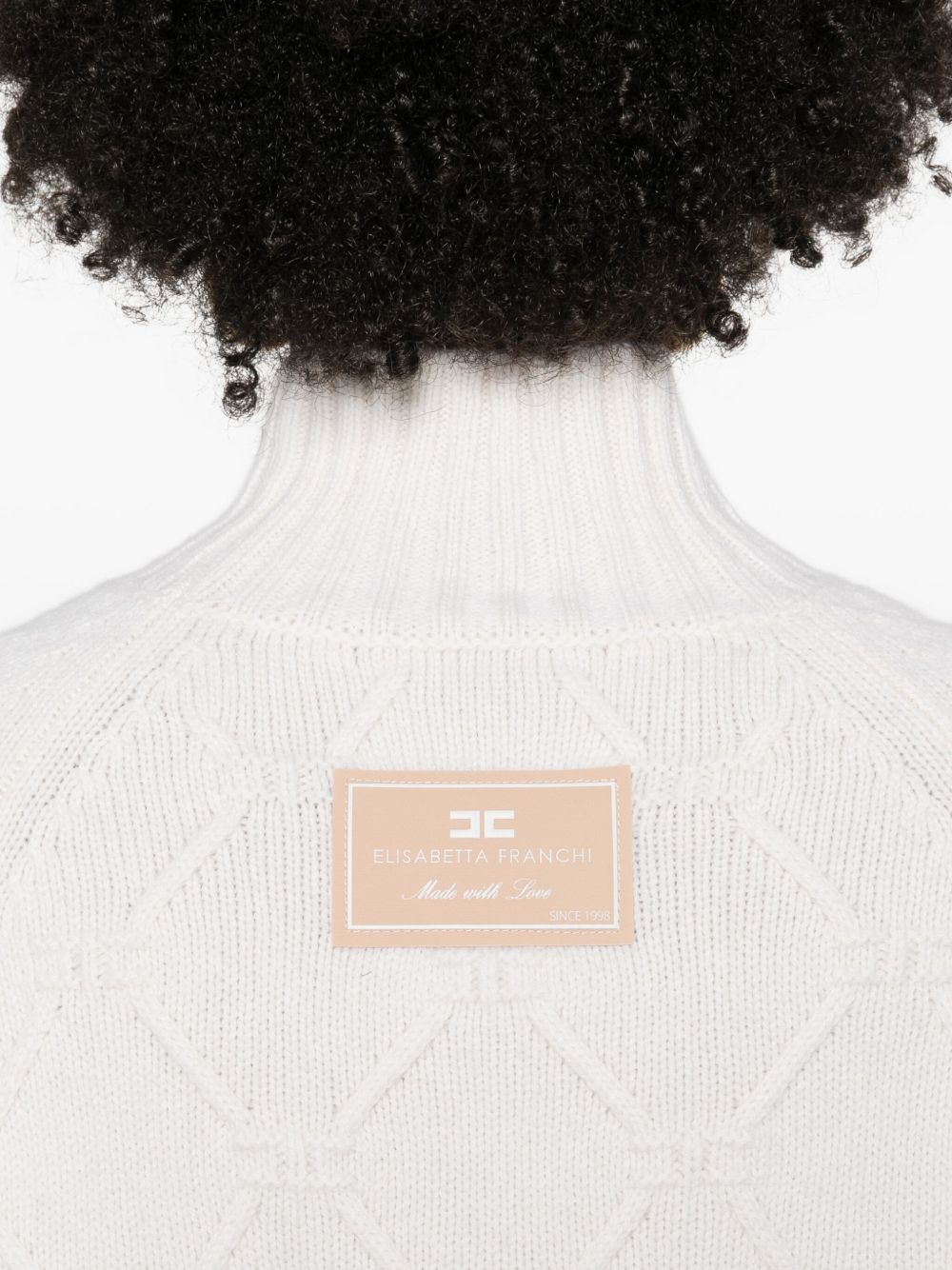 Cream Wool–Cashmere Sweater — Elisabetta Franchi