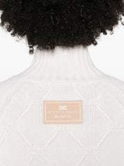 Cream Wool–Cashmere Sweater — Elisabetta Franchi
